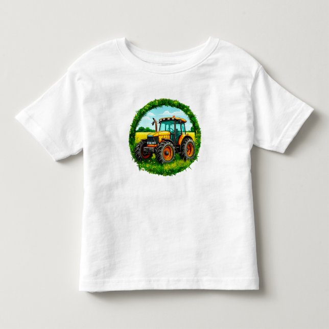 Camiseta Trator de brinquedo infantil (Frente)