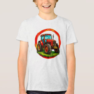 Camiseta Trator de brinquedo infantil
