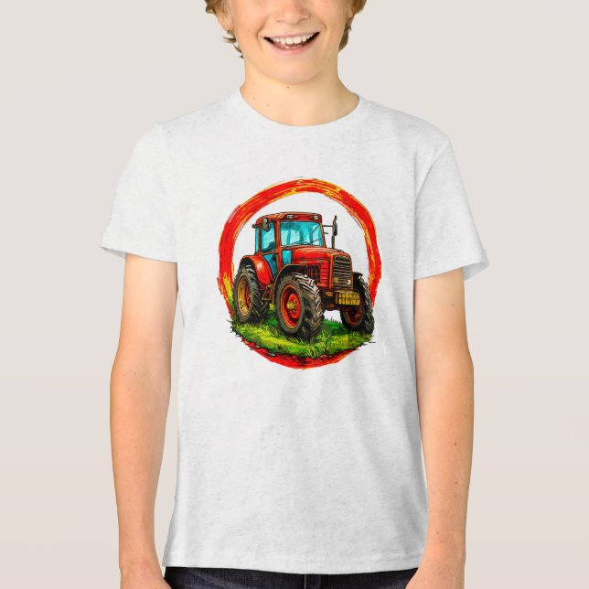 Camiseta Trator de brinquedo infantil (Frente)