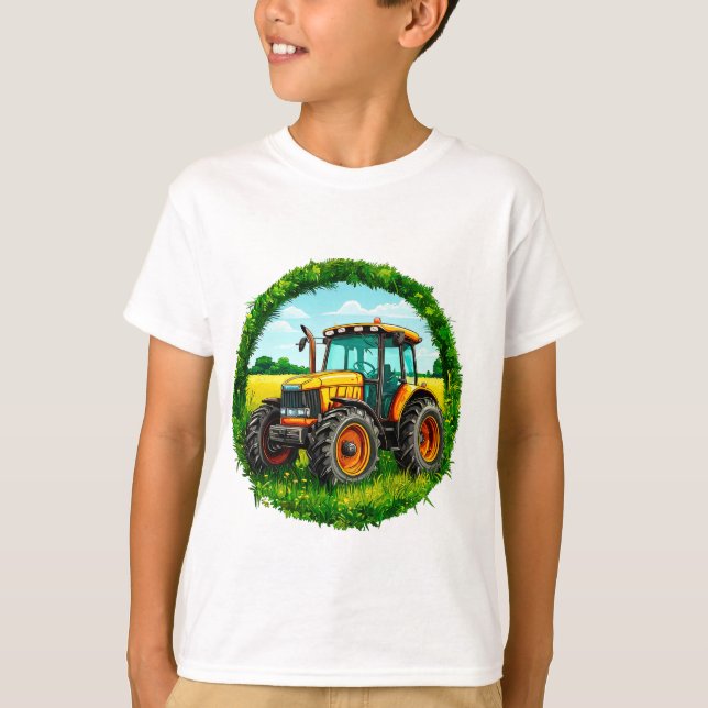 Camiseta Trator de brinquedo infantil (Frente)