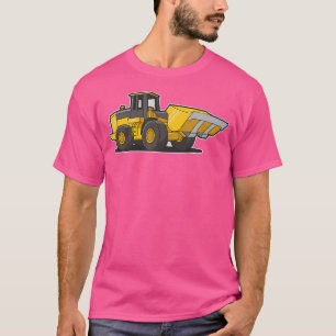 Camiseta Trator de Carga Frontal de Construção Para Adultos