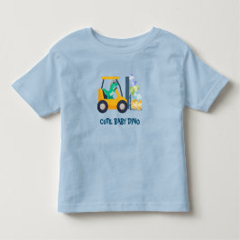 Camiseta Trator de dinossauro divertido Caminhão de anivers