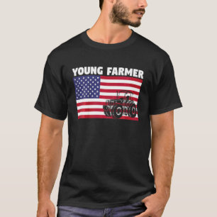 Camiseta Trator de Estilo de Vida Fazenda Crianças Jovem Fa