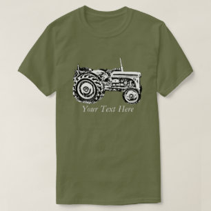Camiseta trator de fergison da velha cinza vintage
