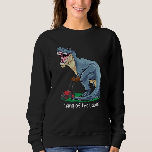 Camiseta Trator de Jardineiro Dinossauro do Lewn Mower Rex (Frente)