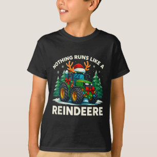 Camiseta Trator de Natal Engraçado Nada Funciona Como Um Re