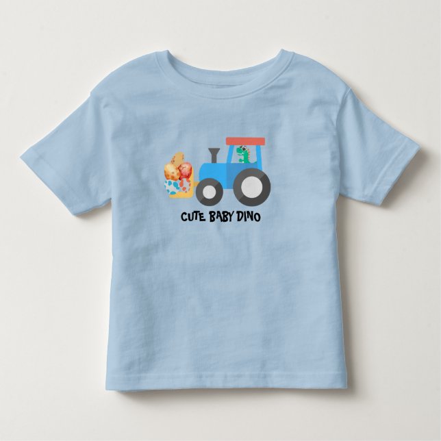 Camiseta Trator de ovo de ovos giro Truck Aniversário B2S (Frente)