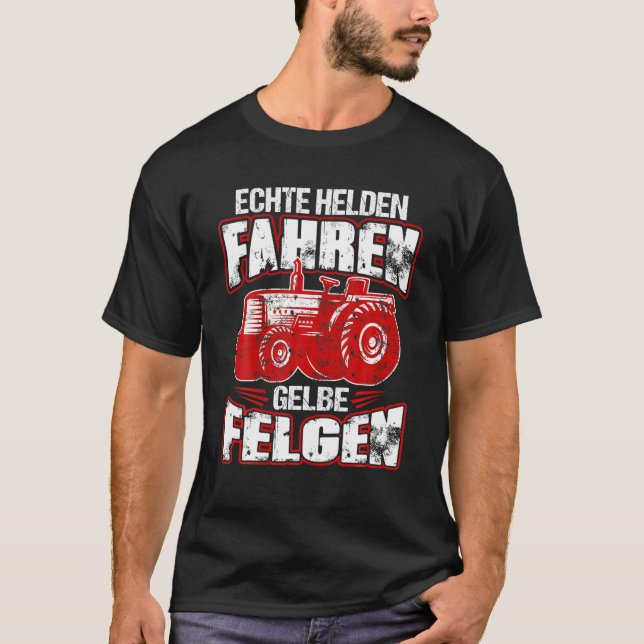 Camiseta Trator Funny Dizendo Trator Farmer Ideia Dotada (Frente)