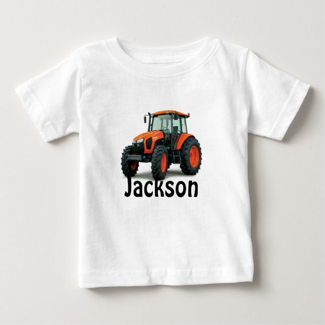 Camiseta Trator laranja personalizado (Frente)