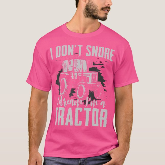 Camiseta Trator Lover Trator Fumaça Farmação Funny Tra (Frente)