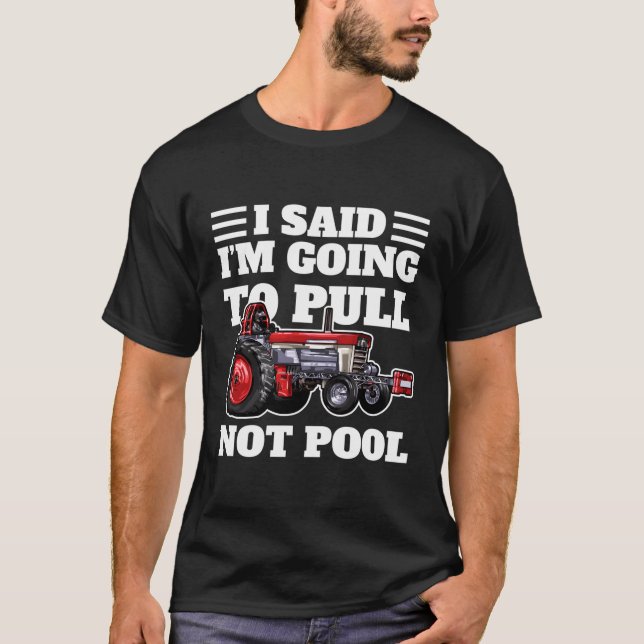 Camiseta Trator Puxando Vou Puxar O Tractorpulling (Frente)