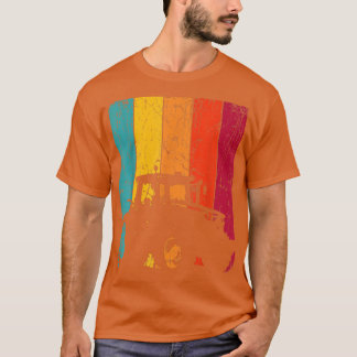 Camiseta Trator Retro Trator Vintage Farmador Tracto