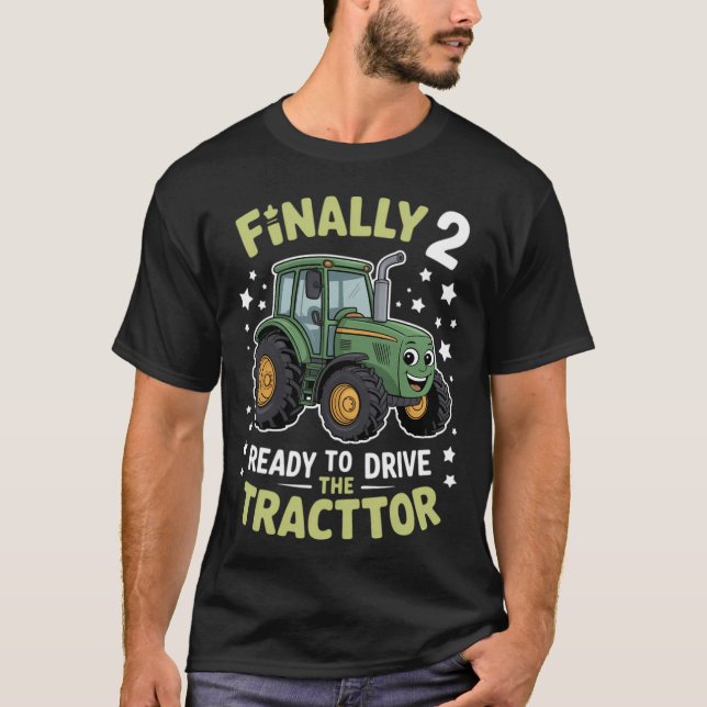 Camiseta Trator Temático Finalmente 2 Pronto Para Dirigir F (Frente)
