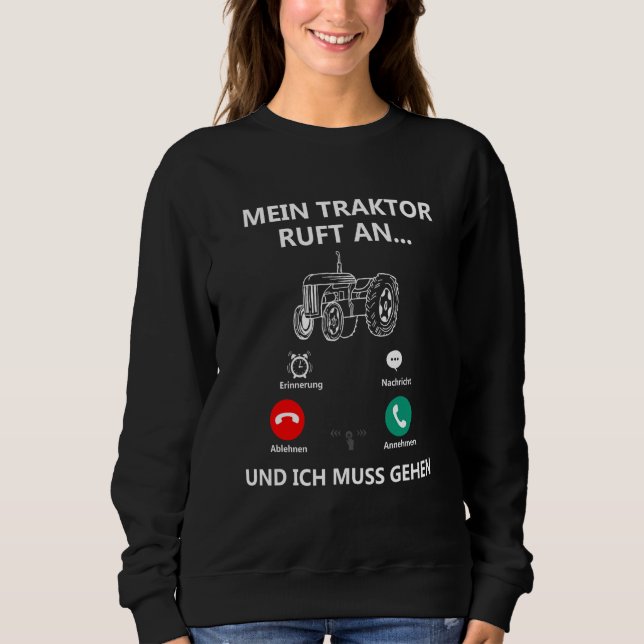 Camiseta Trator & Trator Sayings Fazenda & Farmer (Frente)