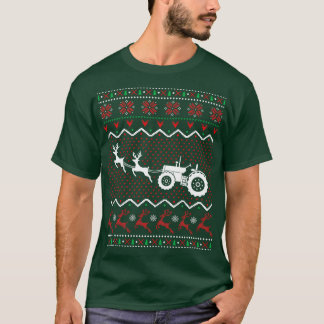 Camiseta Trator Ugly Christmas Present Farmer