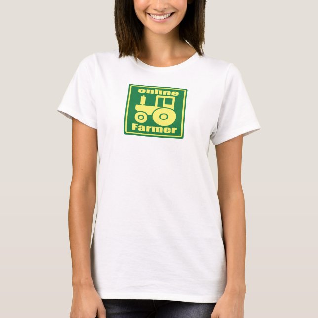 Camiseta trator verde (Frente)