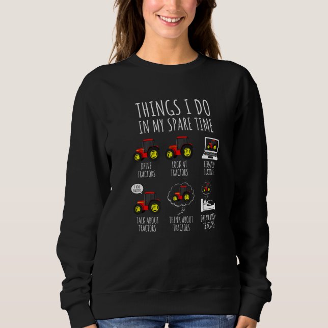 Camiseta Tratores Coisas Que Eu Faço No Meu Trator De Tempo (Frente)