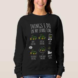 Camiseta Tratores Coisas que faço no meu tempo livre Trator