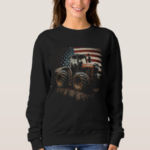 Camiseta Tratores de Fazendeiro Bandeira EUA Agricultura Pa