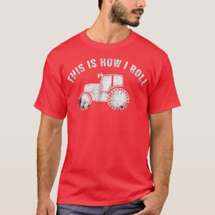 Camiseta Tratores É Assim Que Eu Rolo A Vintagem De Farmeir