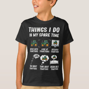 Camiseta Tratores Engraçados De Criação De Trator Boy