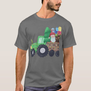 Camiseta Tratores Papais noeis Figurinos Natal Engraçado Re