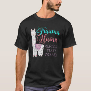 Camiseta Trauma Llama Alpaca Sua Enfermeira