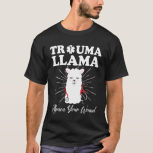 Camiseta Trauma Llama Alpaca Sua Enfermeira Engraçada Pres