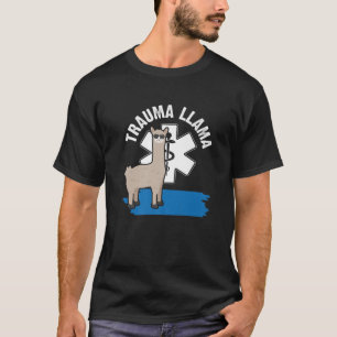 Camiseta Trauma Llama Ambulância EMS EMT Enfermeira paraméd