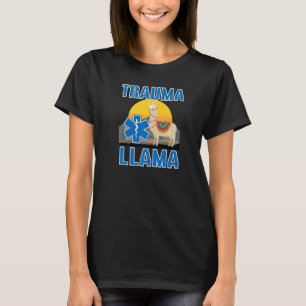 Camiseta Trauma Llama Aniversário Homens Mulheres Crianças