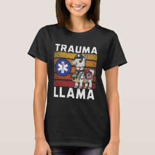 Camiseta Trauma Llama Saúde EMT Paramédico