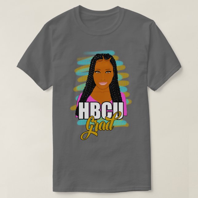Camiseta Travagens longas de Formando HBCU (Frente do Design)