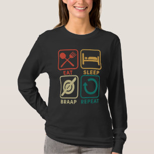Camiseta Travão de latência Repetir Flutuar Uma Roda Elétri