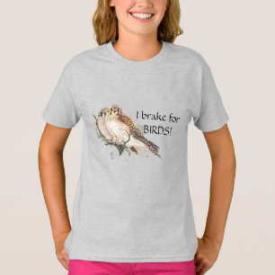 Camiseta Travão para aves Citação de Casal Kestrel