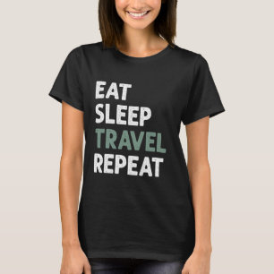 Camiseta Traveler coma Viagem de repouso