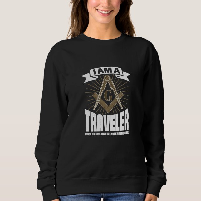 Camiseta Traveler Freemason Square e Compass Freemasonry (Frente)