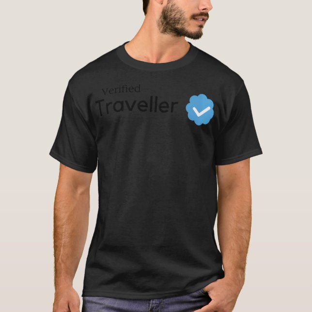 Camiseta Traveler verificado (Frente)