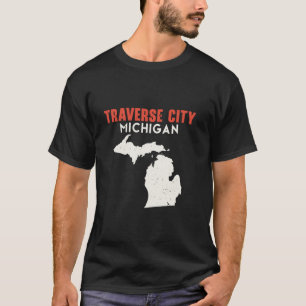 Camiseta Traverse City Michigan State America Viagem Mi