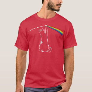 Camiseta Travesseiro de Gato Engraçado Pink Floyd