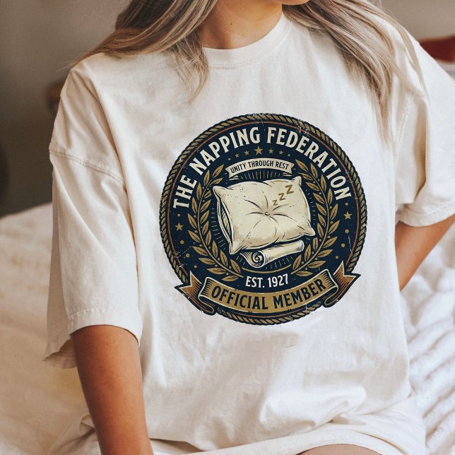 Camiseta Travesseiro de Membro Oficial da Federação do Coch (Criador carregado)
