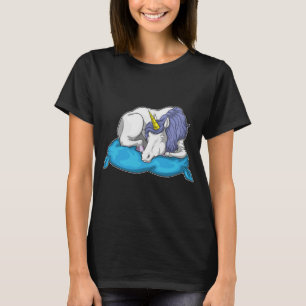 Camiseta Travesseiro de sono do Unicorn
