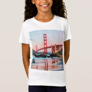 Camiseta Travesseiro decorativo da ponte ouro