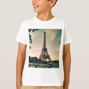 Camiseta Travesseiro decorativo da torre Eiffel