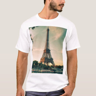 Camiseta Travesseiro decorativo da torre Eiffel