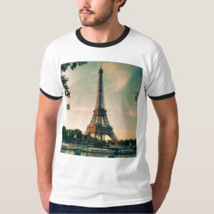 Camiseta Travesseiro decorativo da torre Eiffel