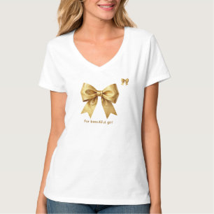 Camiseta Travesseiro Decorativo de Arco de Brilho Metálico 