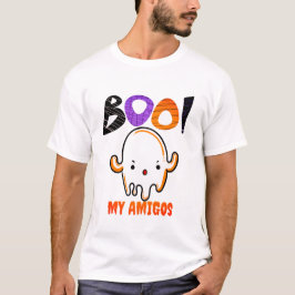 Camiseta Travesseiro decorativo fantasma de Spooky Hallowee