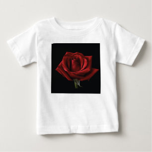 Camiseta travesseiro decorativo Rosa vermelha