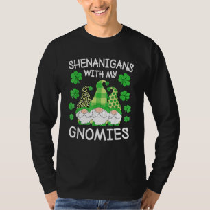 Camiseta Travessuras Com Meus Gnomos Dia de São Patrício Gn