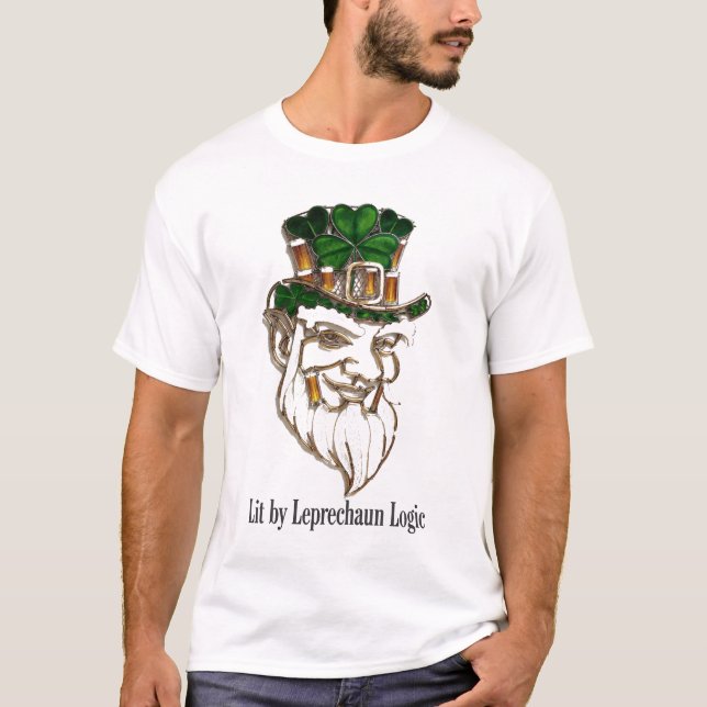 Camiseta Travessuras de Lanterna do Leprechaun  (Frente)